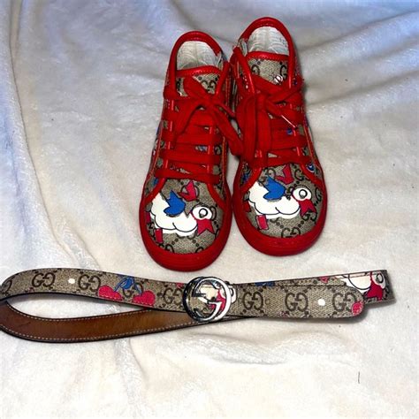 gucci matching belt and shoes